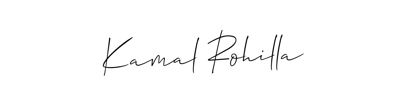 Similarly Allison_Script is the best handwritten signature design. Signature creator online .You can use it as an online autograph creator for name Kamal Rohilla. Kamal Rohilla signature style 2 images and pictures png