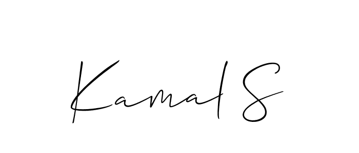 Also we have Kamal S name is the best signature style. Create professional handwritten signature collection using Allison_Script autograph style. Kamal S signature style 2 images and pictures png