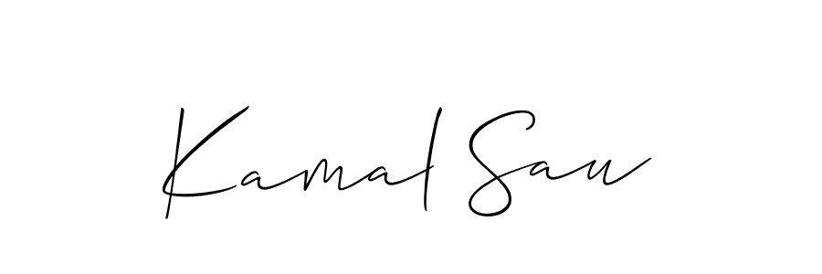 It looks lik you need a new signature style for name Kamal Sau. Design unique handwritten (Allison_Script) signature with our free signature maker in just a few clicks. Kamal Sau signature style 2 images and pictures png