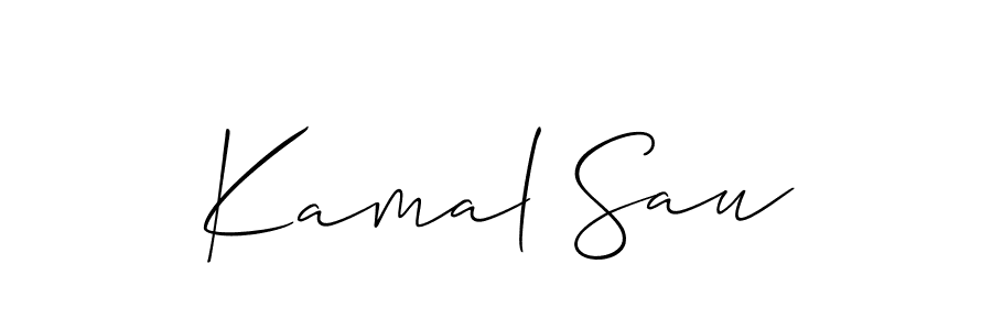 It looks lik you need a new signature style for name Kamal Sau. Design unique handwritten (Allison_Script) signature with our free signature maker in just a few clicks. Kamal Sau signature style 2 images and pictures png