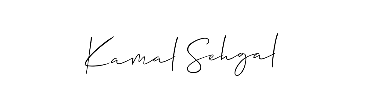 Also we have Kamal Sehgal name is the best signature style. Create professional handwritten signature collection using Allison_Script autograph style. Kamal Sehgal signature style 2 images and pictures png