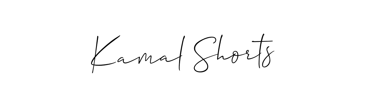 How to Draw Kamal Shorts signature style? Allison_Script is a latest design signature styles for name Kamal Shorts. Kamal Shorts signature style 2 images and pictures png