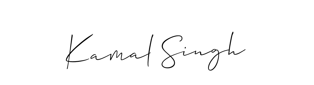 Make a beautiful signature design for name Kamal Singh. With this signature (Allison_Script) style, you can create a handwritten signature for free. Kamal Singh signature style 2 images and pictures png