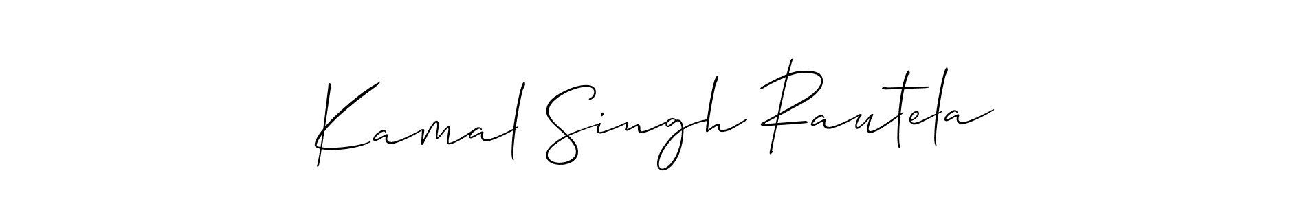 if you are searching for the best signature style for your name Kamal Singh Rautela. so please give up your signature search. here we have designed multiple signature styles  using Allison_Script. Kamal Singh Rautela signature style 2 images and pictures png