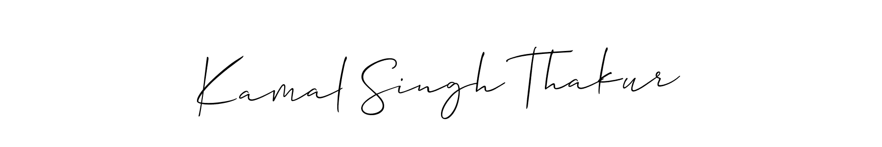 Create a beautiful signature design for name Kamal Singh Thakur. With this signature (Allison_Script) fonts, you can make a handwritten signature for free. Kamal Singh Thakur signature style 2 images and pictures png