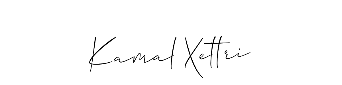 Design your own signature with our free online signature maker. With this signature software, you can create a handwritten (Allison_Script) signature for name Kamal Xettri. Kamal Xettri signature style 2 images and pictures png