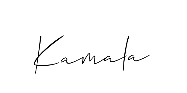 The best way (Allison_Script) to make a short signature is to pick only two or three words in your name. The name Kamala; Kamla include a total of six letters. For converting this name. Kamala; Kamla signature style 2 images and pictures png