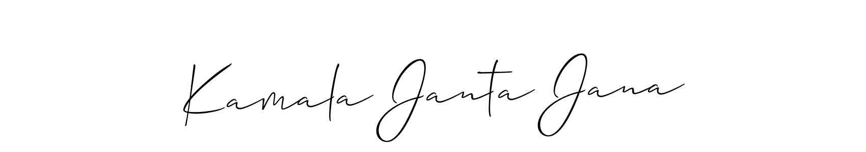 Kamala Janta Jana stylish signature style. Best Handwritten Sign (Allison_Script) for my name. Handwritten Signature Collection Ideas for my name Kamala Janta Jana. Kamala Janta Jana signature style 2 images and pictures png