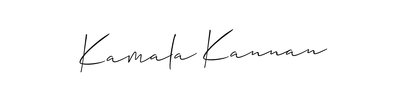 The best way (Allison_Script) to make a short signature is to pick only two or three words in your name. The name Kamala Kannan include a total of six letters. For converting this name. Kamala Kannan signature style 2 images and pictures png