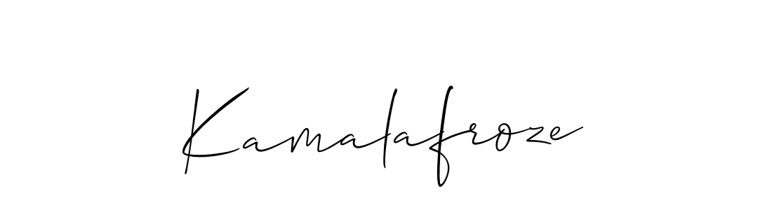 You should practise on your own different ways (Allison_Script) to write your name (Kamalafroze) in signature. don't let someone else do it for you. Kamalafroze signature style 2 images and pictures png