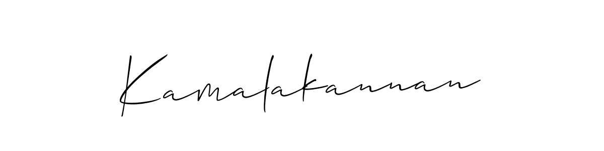 You should practise on your own different ways (Allison_Script) to write your name (Kamalakannan) in signature. don't let someone else do it for you. Kamalakannan signature style 2 images and pictures png