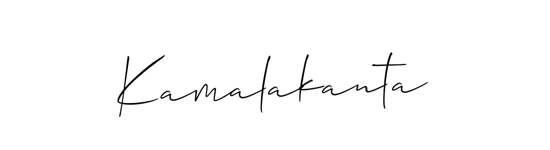 Use a signature maker to create a handwritten signature online. With this signature software, you can design (Allison_Script) your own signature for name Kamalakanta. Kamalakanta signature style 2 images and pictures png