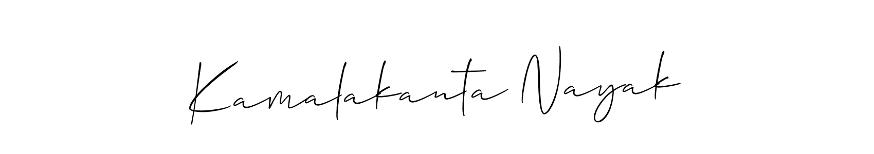 Make a beautiful signature design for name Kamalakanta Nayak. With this signature (Allison_Script) style, you can create a handwritten signature for free. Kamalakanta Nayak signature style 2 images and pictures png