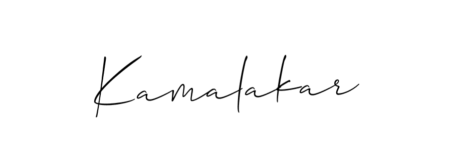 How to make Kamalakar signature? Allison_Script is a professional autograph style. Create handwritten signature for Kamalakar name. Kamalakar signature style 2 images and pictures png