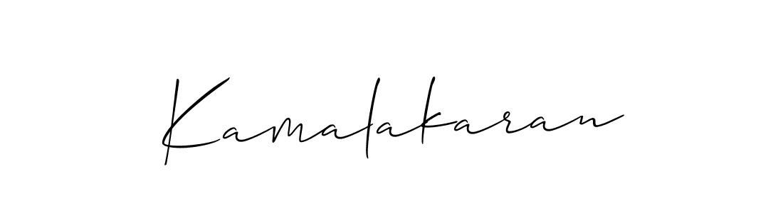 Allison_Script is a professional signature style that is perfect for those who want to add a touch of class to their signature. It is also a great choice for those who want to make their signature more unique. Get Kamalakaran name to fancy signature for free. Kamalakaran signature style 2 images and pictures png