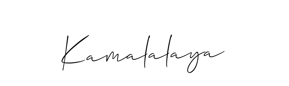 Design your own signature with our free online signature maker. With this signature software, you can create a handwritten (Allison_Script) signature for name Kamalalaya. Kamalalaya signature style 2 images and pictures png