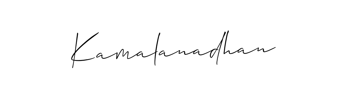 How to make Kamalanadhan name signature. Use Allison_Script style for creating short signs online. This is the latest handwritten sign. Kamalanadhan signature style 2 images and pictures png