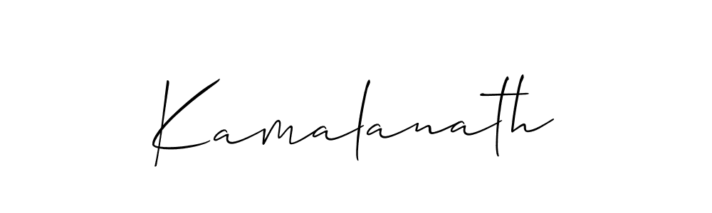 How to make Kamalanath name signature. Use Allison_Script style for creating short signs online. This is the latest handwritten sign. Kamalanath signature style 2 images and pictures png