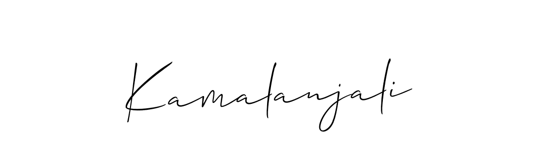 How to make Kamalanjali name signature. Use Allison_Script style for creating short signs online. This is the latest handwritten sign. Kamalanjali signature style 2 images and pictures png