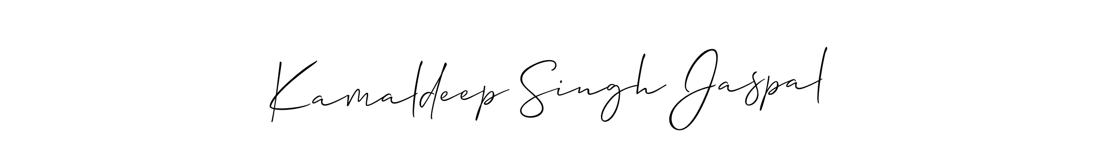 Make a short Kamaldeep Singh Jaspal signature style. Manage your documents anywhere anytime using Allison_Script. Create and add eSignatures, submit forms, share and send files easily. Kamaldeep Singh Jaspal signature style 2 images and pictures png