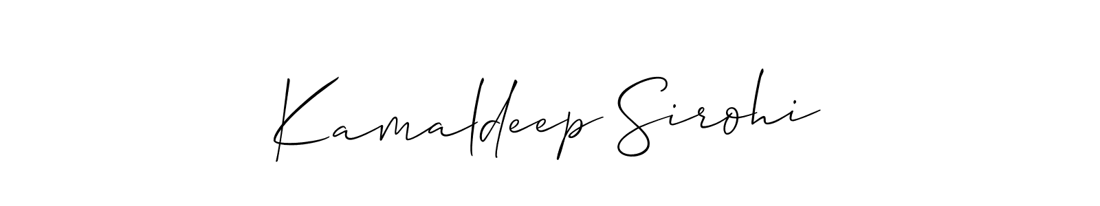 Make a beautiful signature design for name Kamaldeep Sirohi. Use this online signature maker to create a handwritten signature for free. Kamaldeep Sirohi signature style 2 images and pictures png