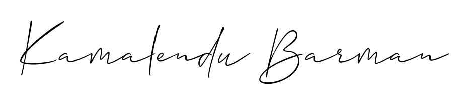 Create your official email sign-off with Kamalendu Barman name in Allison_Script style. Crisp, clean, and perfectly legible across all screens. Kamalendu Barman signature style 2 images and pictures png
