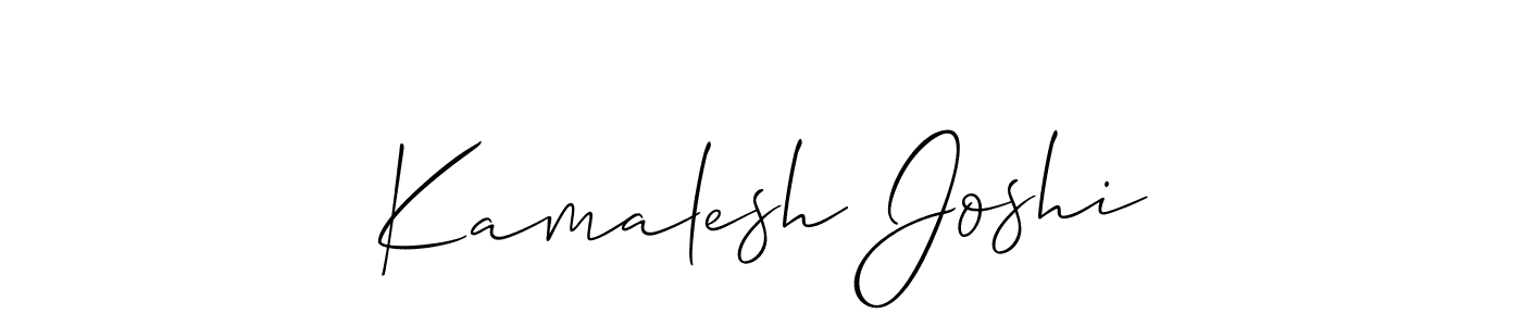 Best and Professional Signature Style for Kamalesh Joshi. Allison_Script Best Signature Style Collection. Kamalesh Joshi signature style 2 images and pictures png