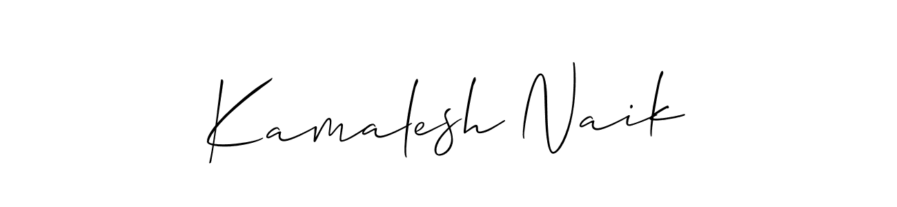 Similarly Allison_Script is the best handwritten signature design. Signature creator online .You can use it as an online autograph creator for name Kamalesh Naik. Kamalesh Naik signature style 2 images and pictures png