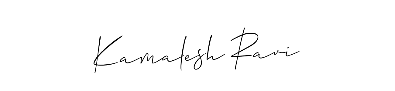 Also You can easily find your signature by using the search form. We will create Kamalesh Ravi name handwritten signature images for you free of cost using Allison_Script sign style. Kamalesh Ravi signature style 2 images and pictures png