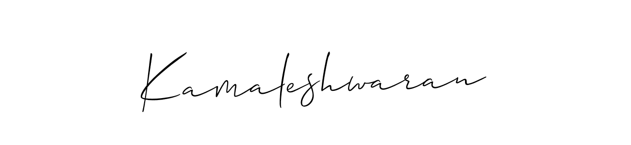 How to Draw Kamaleshwaran signature style? Allison_Script is a latest design signature styles for name Kamaleshwaran. Kamaleshwaran signature style 2 images and pictures png