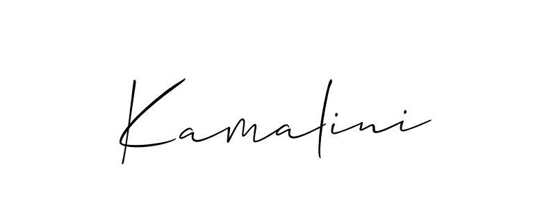 How to make Kamalini name signature. Use Allison_Script style for creating short signs online. This is the latest handwritten sign. Kamalini signature style 2 images and pictures png