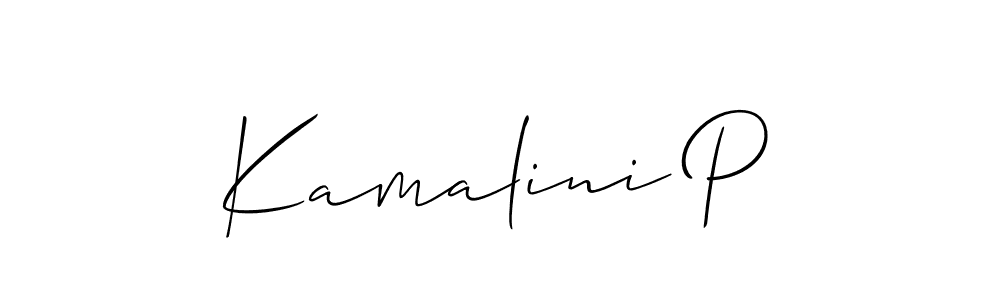 You can use this online signature creator to create a handwritten signature for the name Kamalini P. This is the best online autograph maker. Kamalini P signature style 2 images and pictures png