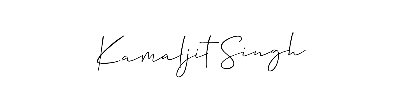 Also we have Kamaljit Singh name is the best signature style. Create professional handwritten signature collection using Allison_Script autograph style. Kamaljit Singh signature style 2 images and pictures png