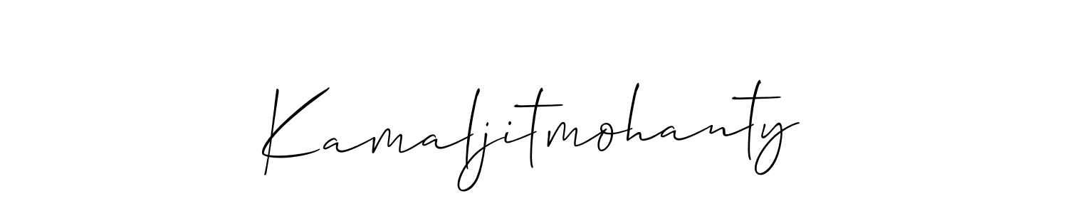 Create a beautiful signature design for name Kamaljitmohanty. With this signature (Allison_Script) fonts, you can make a handwritten signature for free. Kamaljitmohanty signature style 2 images and pictures png