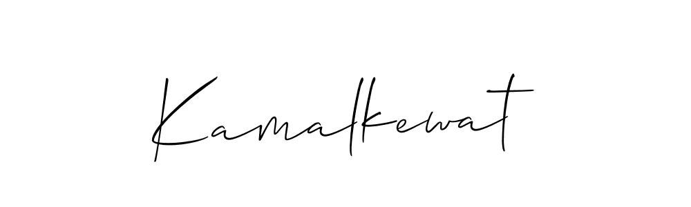 How to make Kamalkewat name signature. Use Allison_Script style for creating short signs online. This is the latest handwritten sign. Kamalkewat signature style 2 images and pictures png