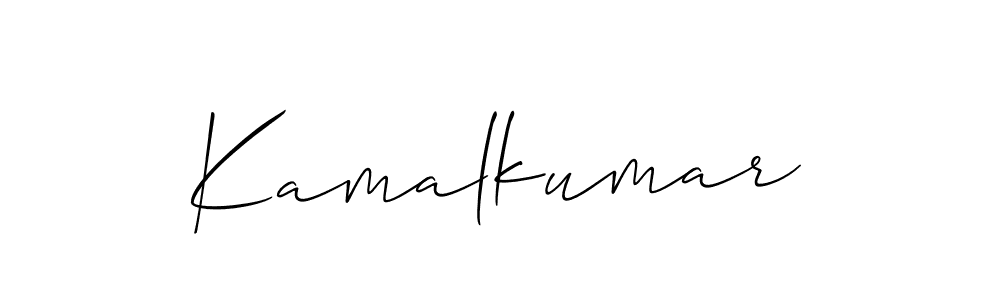 Also we have Kamalkumar name is the best signature style. Create professional handwritten signature collection using Allison_Script autograph style. Kamalkumar signature style 2 images and pictures png