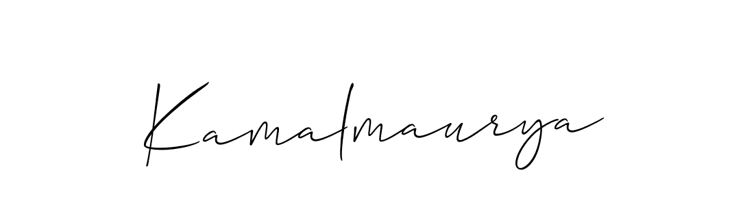 How to make Kamalmaurya signature? Allison_Script is a professional autograph style. Create handwritten signature for Kamalmaurya name. Kamalmaurya signature style 2 images and pictures png