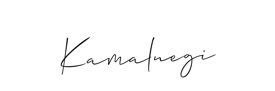 You should practise on your own different ways (Allison_Script) to write your name (Kamalnegi) in signature. don't let someone else do it for you. Kamalnegi signature style 2 images and pictures png