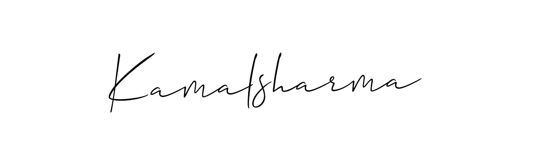 How to make Kamalsharma signature? Allison_Script is a professional autograph style. Create handwritten signature for Kamalsharma name. Kamalsharma signature style 2 images and pictures png