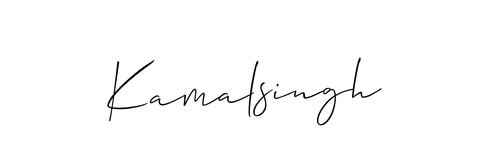 Use a signature maker to create a handwritten signature online. With this signature software, you can design (Allison_Script) your own signature for name Kamalsingh. Kamalsingh signature style 2 images and pictures png