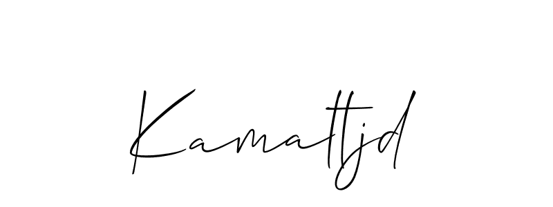 Create a beautiful signature design for name Kamaltjd. With this signature (Allison_Script) fonts, you can make a handwritten signature for free. Kamaltjd signature style 2 images and pictures png