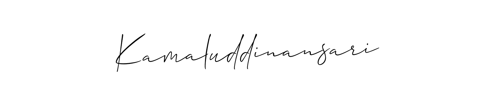 Once you've used our free online signature maker to create your best signature Allison_Script style, it's time to enjoy all of the benefits that Kamaluddinansari name signing documents. Kamaluddinansari signature style 2 images and pictures png