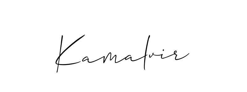The best way (Allison_Script) to make a short signature is to pick only two or three words in your name. The name Kamalvir include a total of six letters. For converting this name. Kamalvir signature style 2 images and pictures png