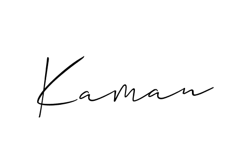 Make a short Kaman signature style. Manage your documents anywhere anytime using Allison_Script. Create and add eSignatures, submit forms, share and send files easily. Kaman signature style 2 images and pictures png