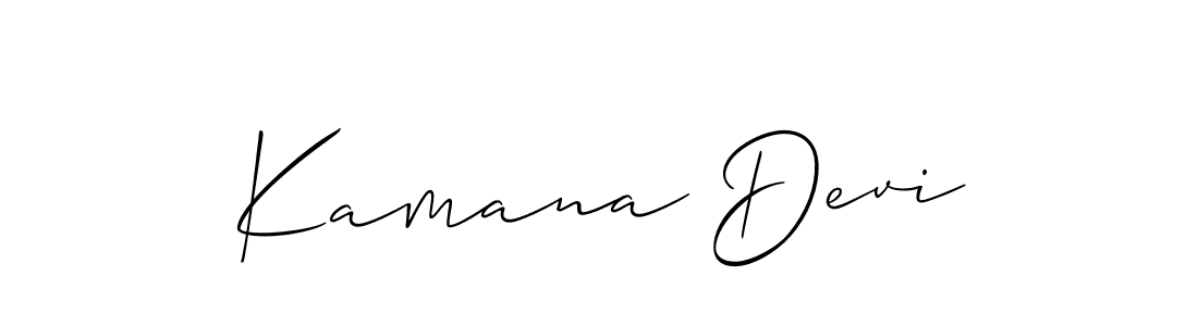 Make a short Kamana Devi signature style. Manage your documents anywhere anytime using Allison_Script. Create and add eSignatures, submit forms, share and send files easily. Kamana Devi signature style 2 images and pictures png