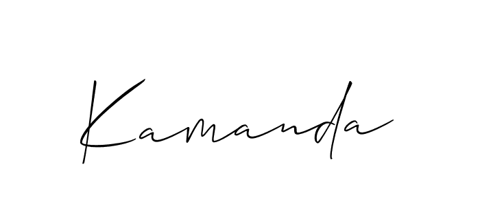 You can use this online signature creator to create a handwritten signature for the name Kamanda. This is the best online autograph maker. Kamanda signature style 2 images and pictures png