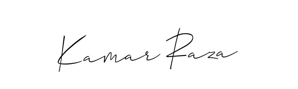 Also You can easily find your signature by using the search form. We will create Kamar Raza name handwritten signature images for you free of cost using Allison_Script sign style. Kamar Raza signature style 2 images and pictures png