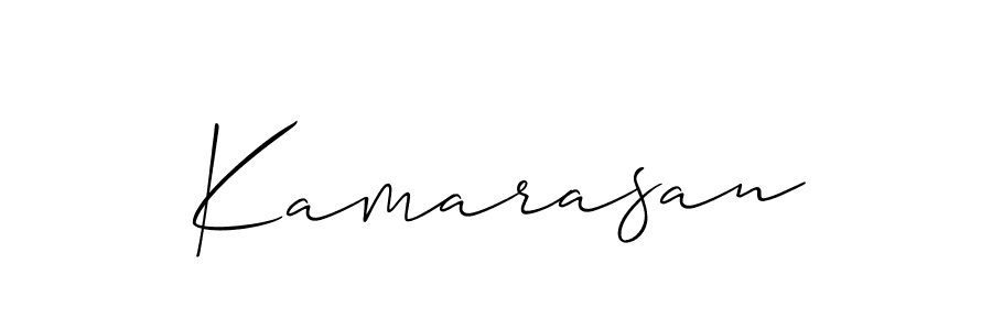 Design your own signature with our free online signature maker. With this signature software, you can create a handwritten (Allison_Script) signature for name Kamarasan. Kamarasan signature style 2 images and pictures png