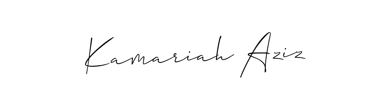 Make a beautiful signature design for name Kamariah Aziz. Use this online signature maker to create a handwritten signature for free. Kamariah Aziz signature style 2 images and pictures png