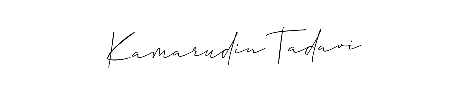 You should practise on your own different ways (Allison_Script) to write your name (Kamarudin Tadavi) in signature. don't let someone else do it for you. Kamarudin Tadavi signature style 2 images and pictures png